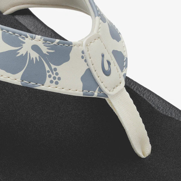 'Ohana Women's Beach Sandal  - White Sand & Pua