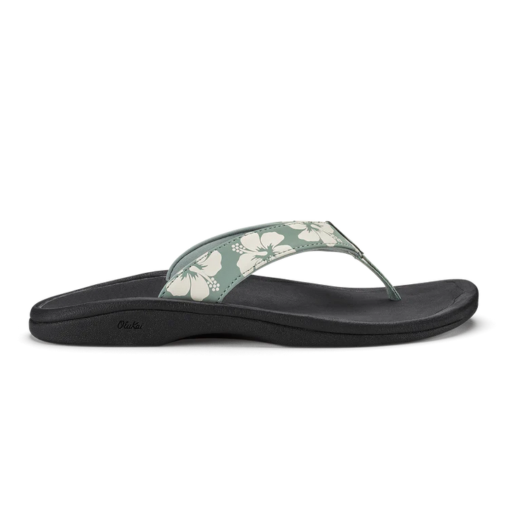 'Ohana Women's Beach Sandal  - Silver Pine & Pua