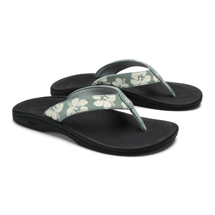 'Ohana Women's Beach Sandal  - Silver Pine & Pua
