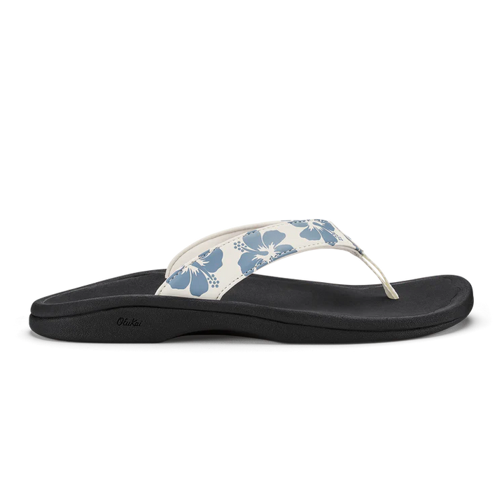 'Ohana Women's Beach Sandal  - White Sand & Pua