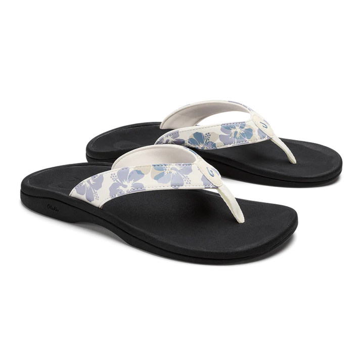 'Ohana Women's Beach Sandal  - White Sand & Pua