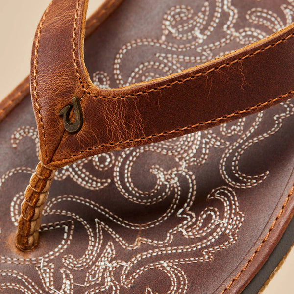 Women's Paniolo Sandal - Natural Leather