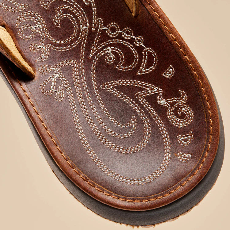 Women's Paniolo Sandal - Natural Leather