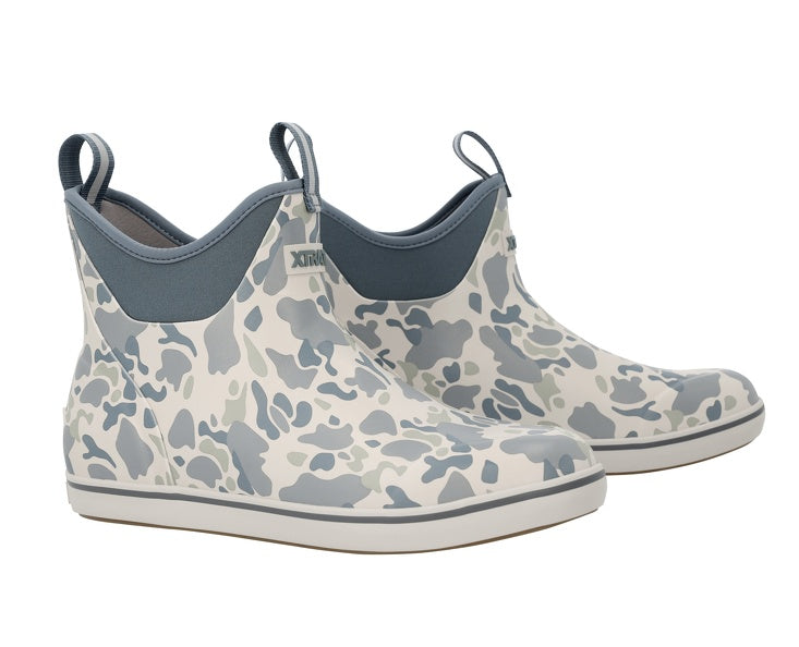 Men's 6" Ankle Deck Boot - Stormy Duck Camo