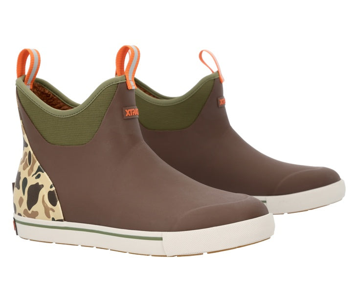 Ankle Deck Boot - Outdoor - Brown & Duck Camo