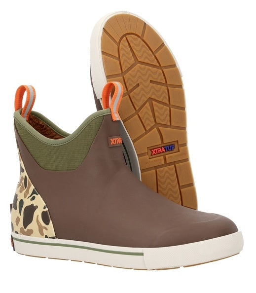 Ankle Deck Boot - Outdoor - Brown & Duck Camo