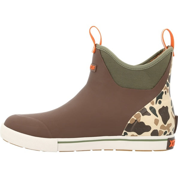 Ankle Deck Boot - Outdoor - Brown & Duck Camo