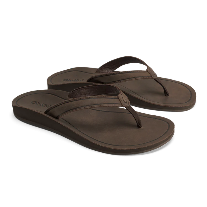 Southshore Women's Waterproof Leather Sandals - Dark Java & Java