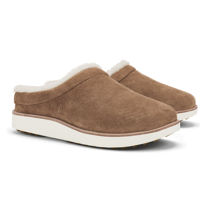 Mani Leather Mule Slipper - Tan & Golden Sand