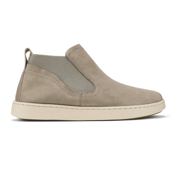 Pehuea Mid Leather Chelsea Bootie - Taupe Grey