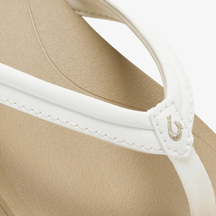 Women's Ho'opio Malua Beach Sandal - Bright White & Warm Sand