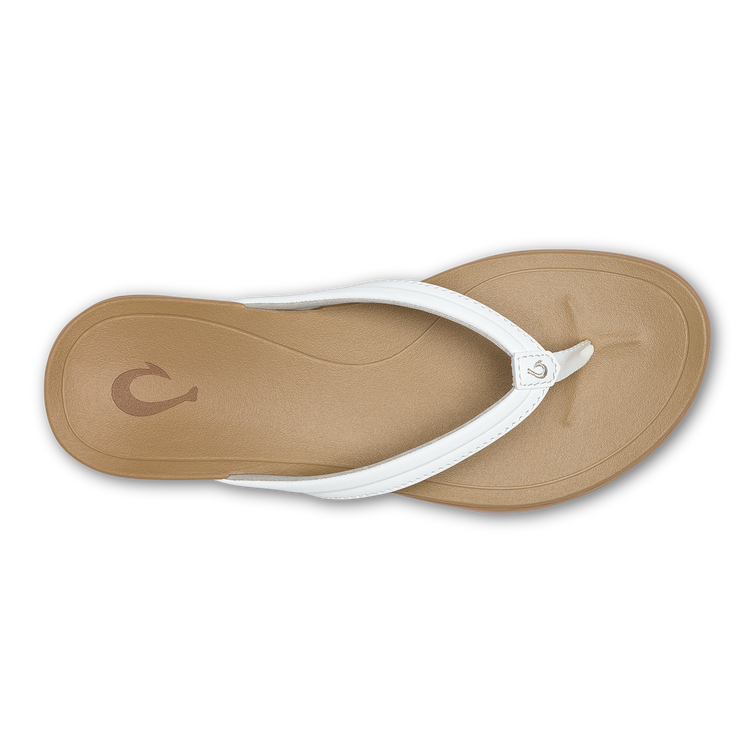 Women's Ho'opio Malua Beach Sandal - Bright White & Warm Sand