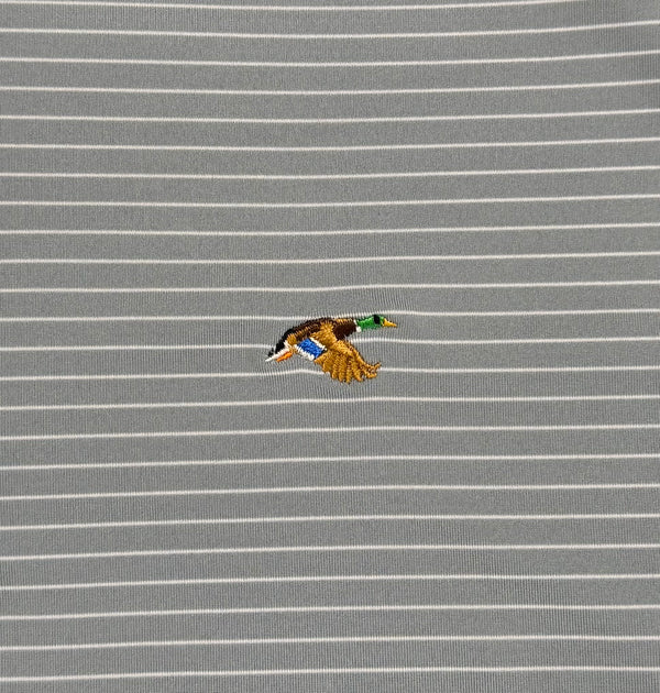 Mallard Performance Polo - Birch Stripe
