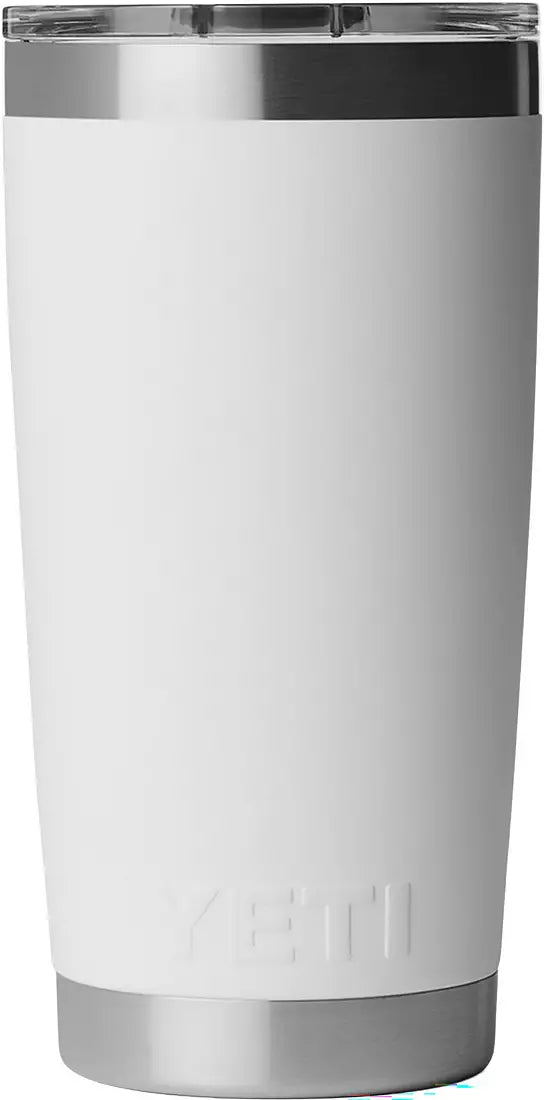 Rambler® 20 oz Tumbler - White/ Badge