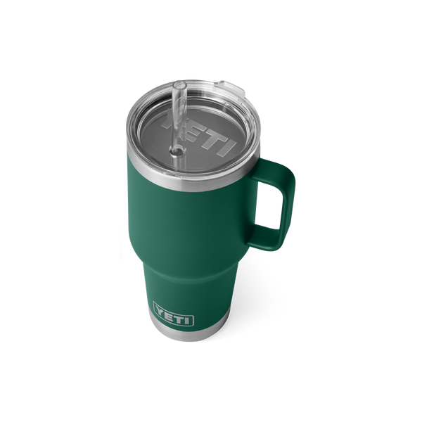 Rambler® 35 oz Straw Mug - Black Forest Green