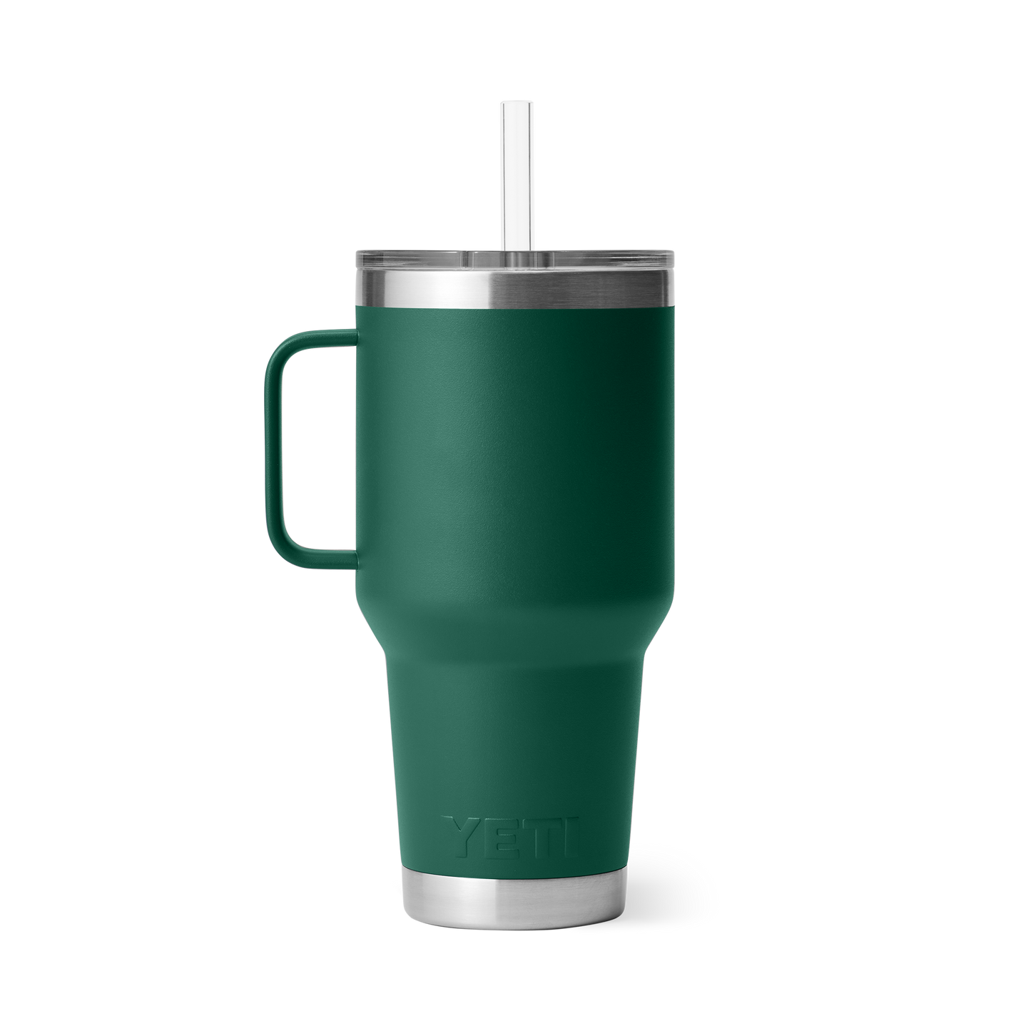 Rambler® 35 oz Straw Mug - Black Forest Green