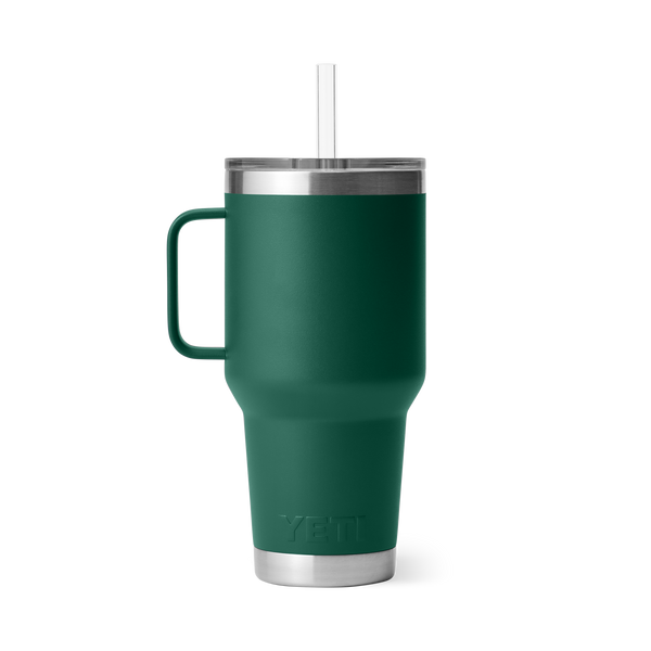 Rambler® 35 oz Straw Mug - Black Forest Green