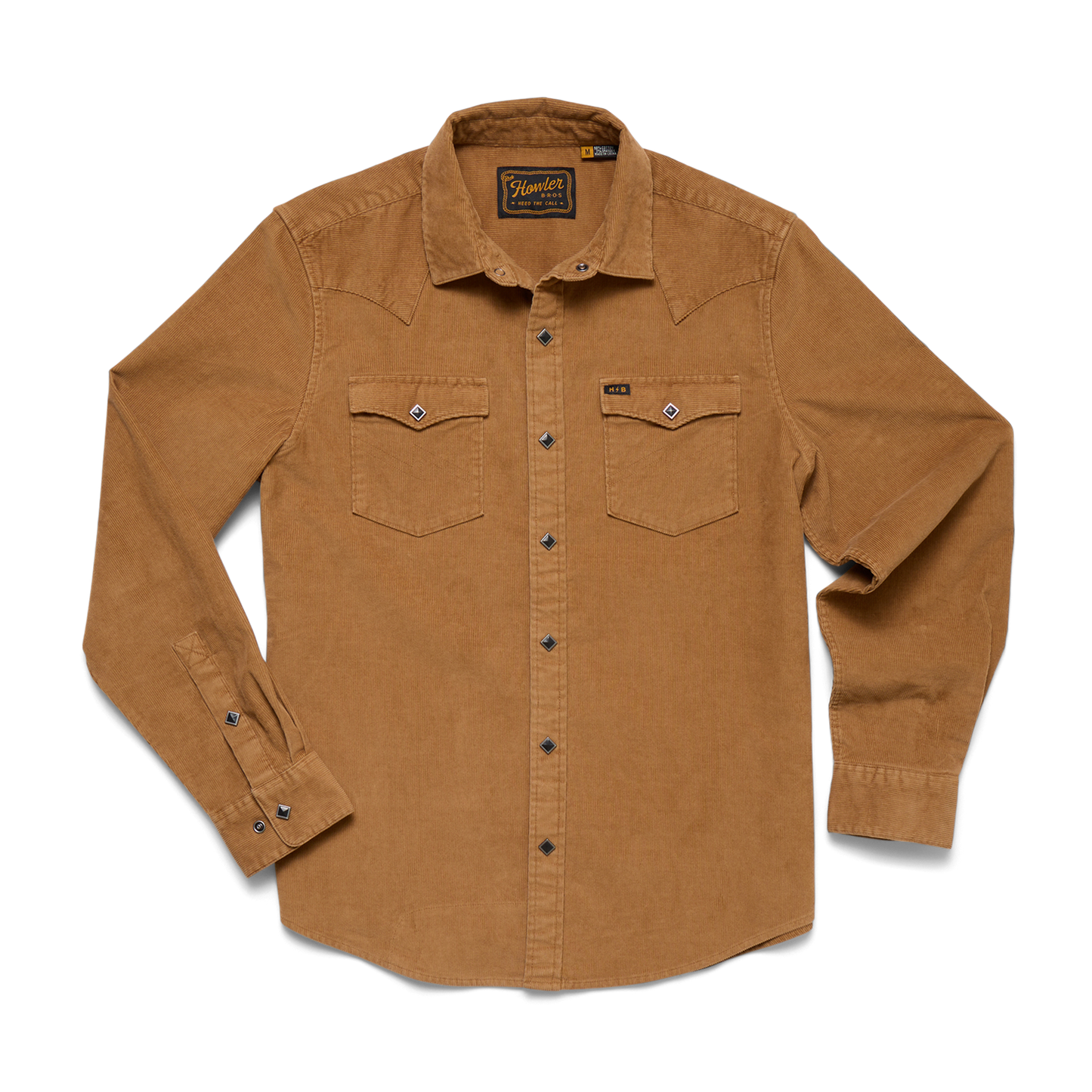 Banning Corduroy Snapshirt - Duck Brown