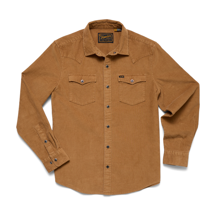 Banning Corduroy Snapshirt - Duck Brown