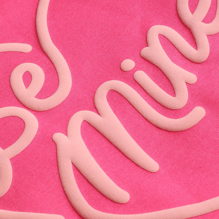 Be Mine Puff Sweater - Heliconia