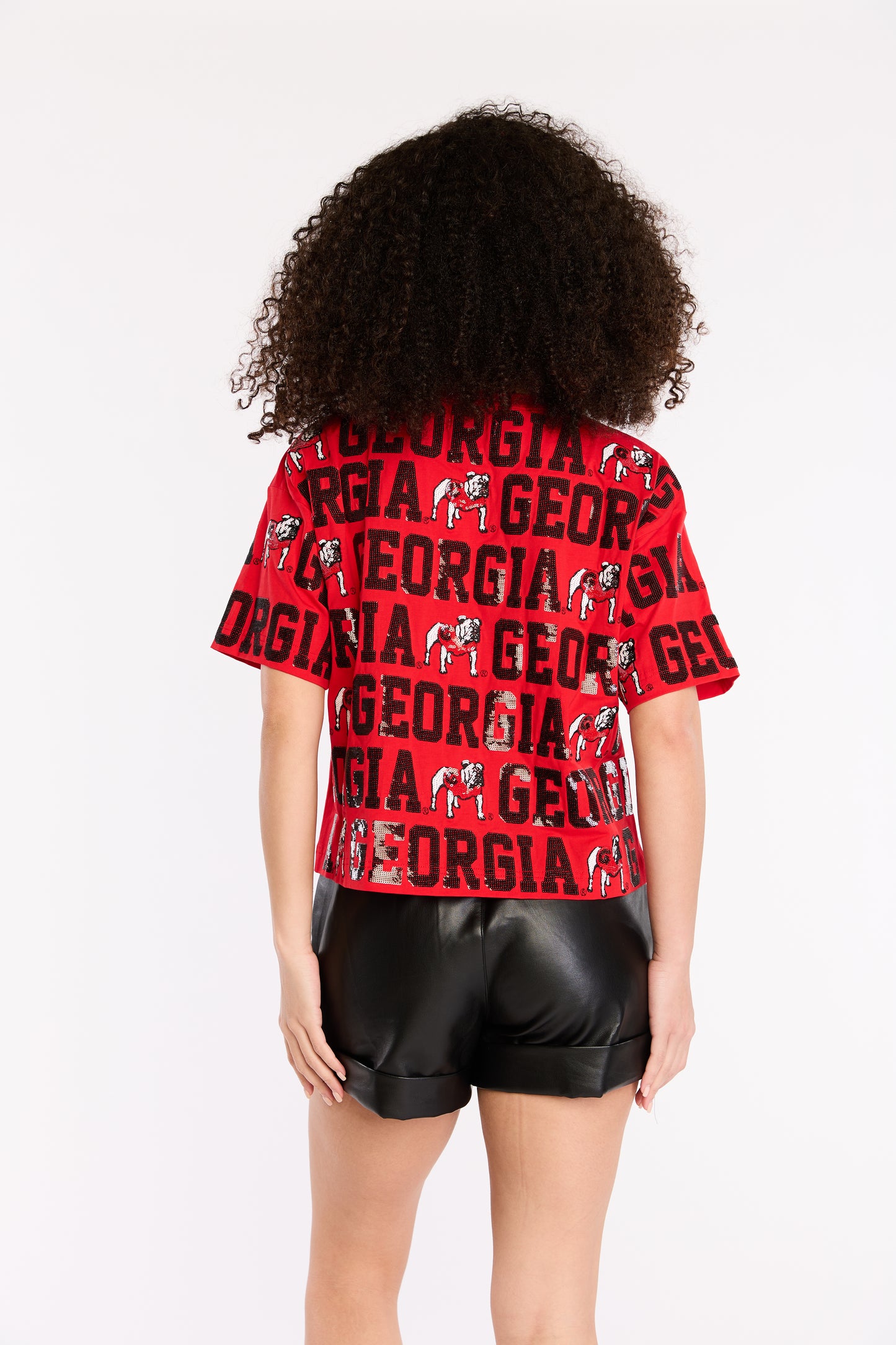 The Sequin Repeat Tee - Georgia