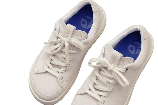 Melbourne Suede Leather - Antique White