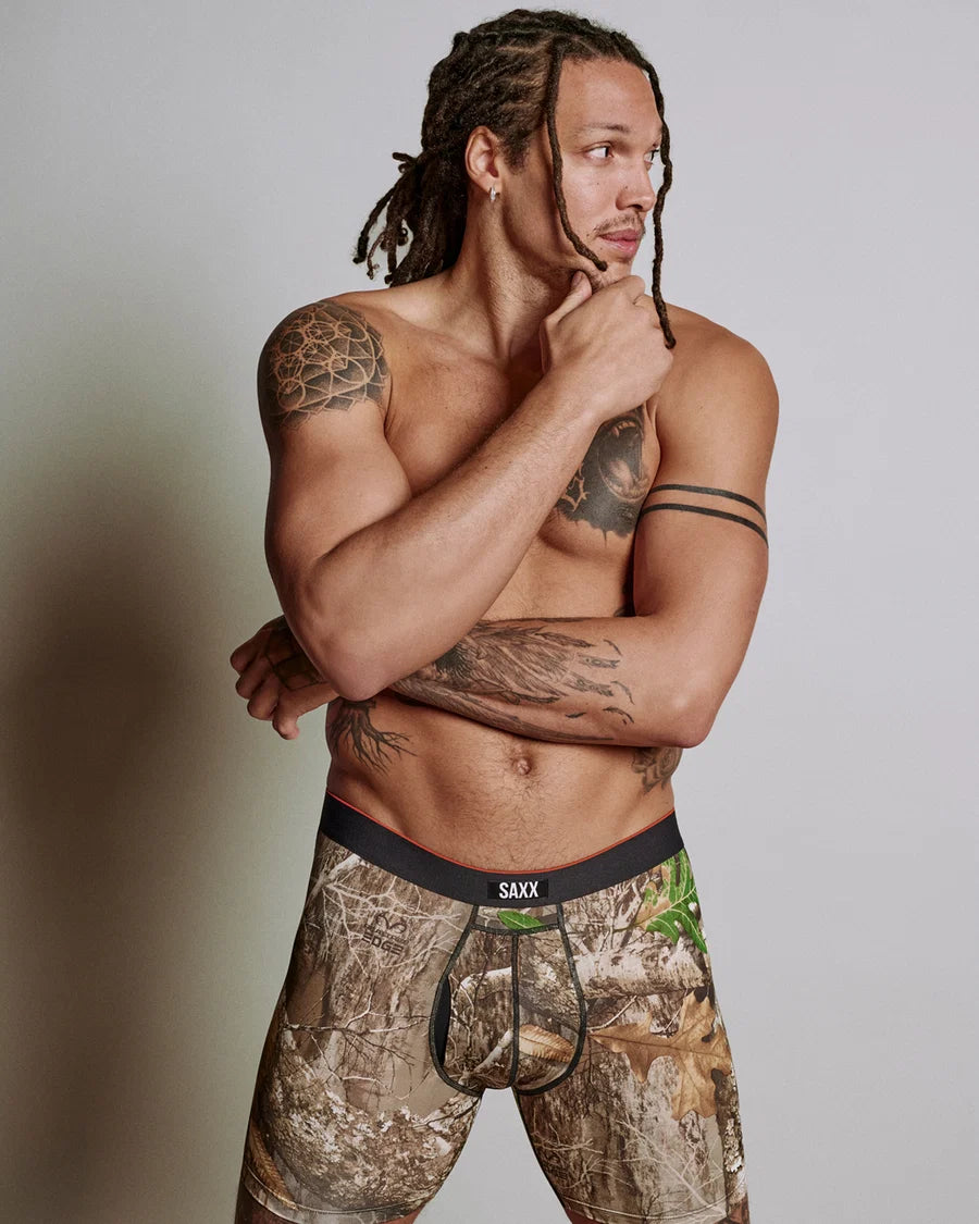 Vibe Xtra Soft Comfort Everyday Boxer Brief 6" - Realtree Edge