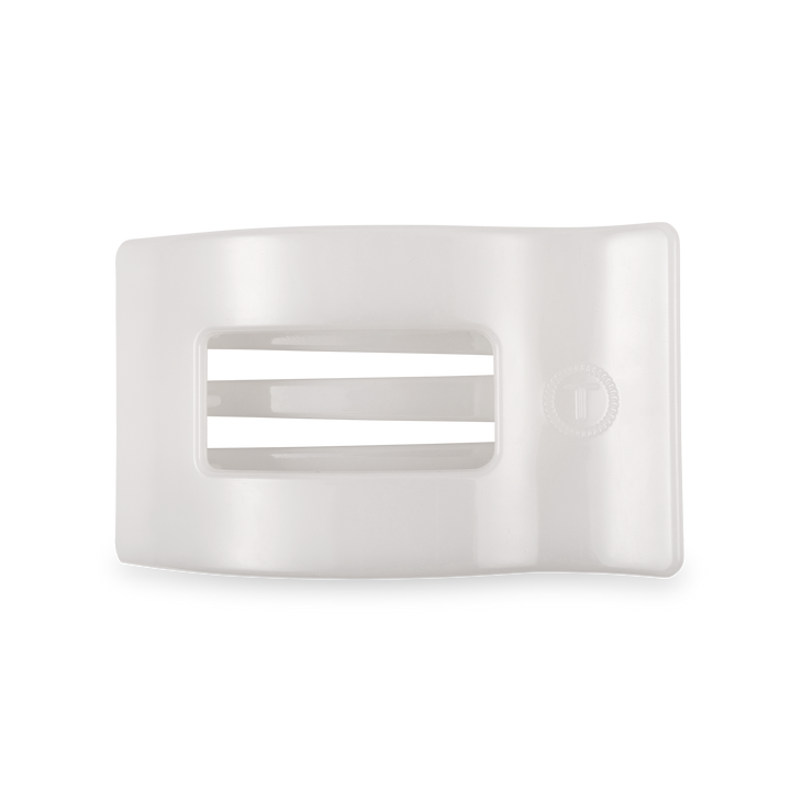 Flat Rectangle Hair Clip | Medium | Coconut White