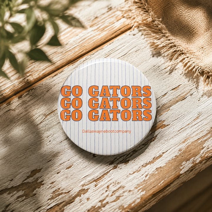 Florida Gators “Go Gators” Vintage Button Pin