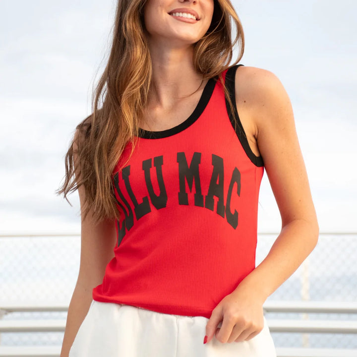 Lulu Mac Tank - Red & Black
