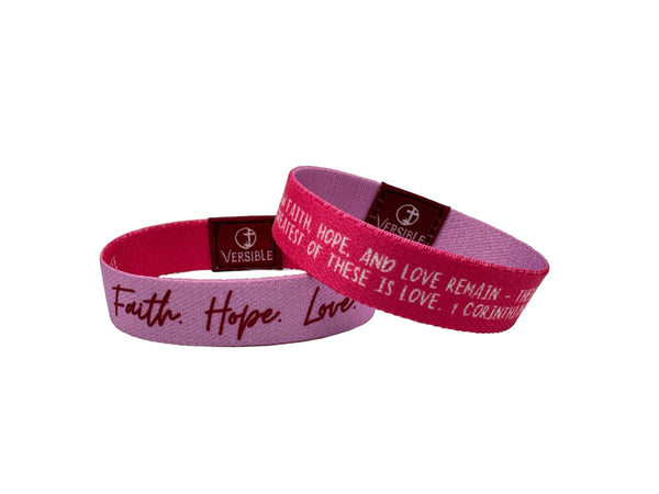 Solid Truths Collection:  Pink - Faith. Hope. Love.