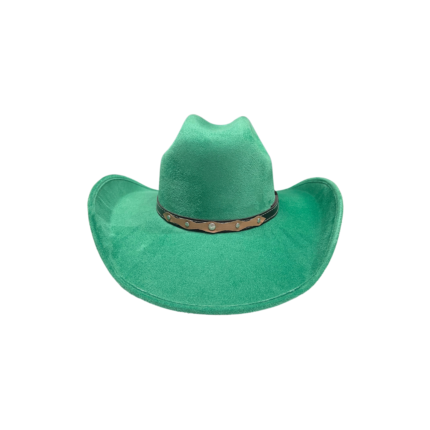 Unisex Vegan Suede Western Cowboy Hat: Tobacco / Medium (56-58cm)