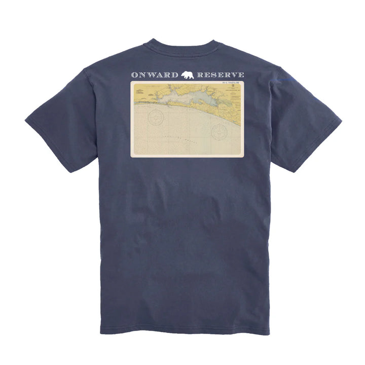 30A Coastline Postcard Tee - Dark Denim
