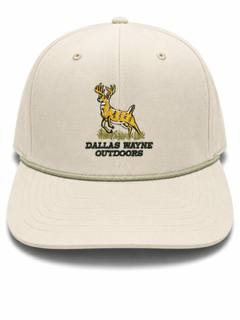 Dallas Wayne Outdoors Leaping Buck Trucker Hat - Timber Tan