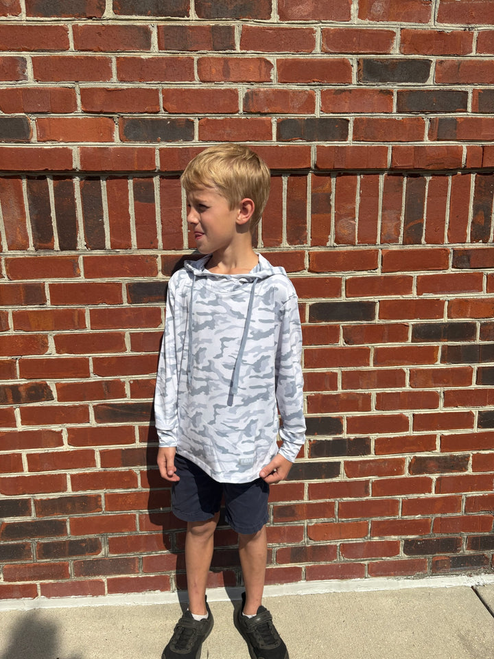 Youth Snow Camo Performance Hoodie