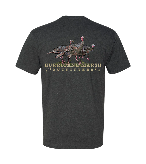 Tres Pavos Tee - Charcoal Grey