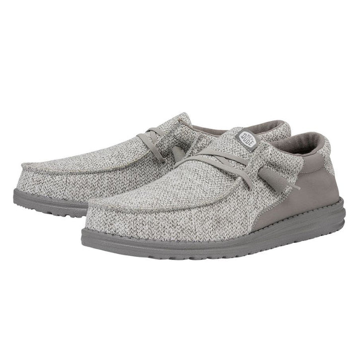 Wally Stitch Flecked Woven Grey