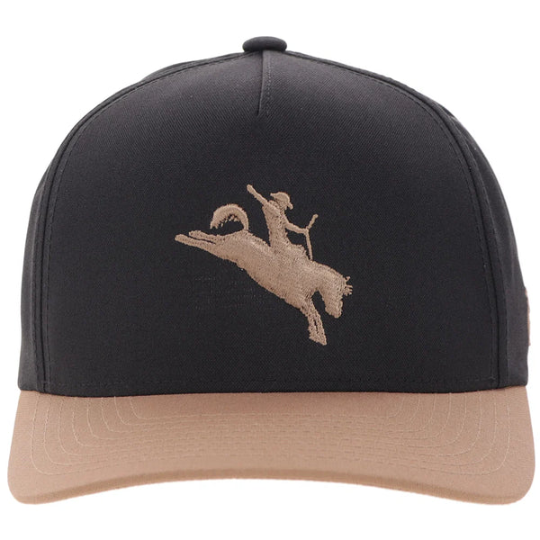 White Trucker Hat - Black & Tan