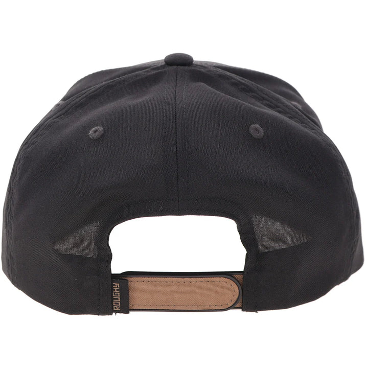 White Trucker Hat - Black & Tan