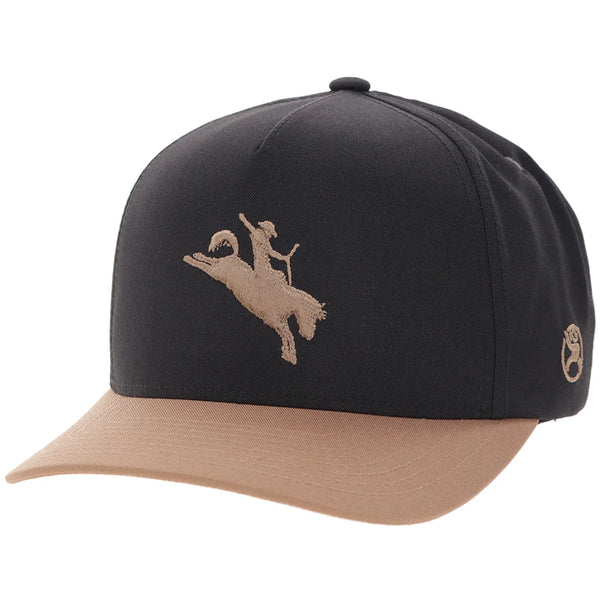 White Trucker Hat - Black & Tan
