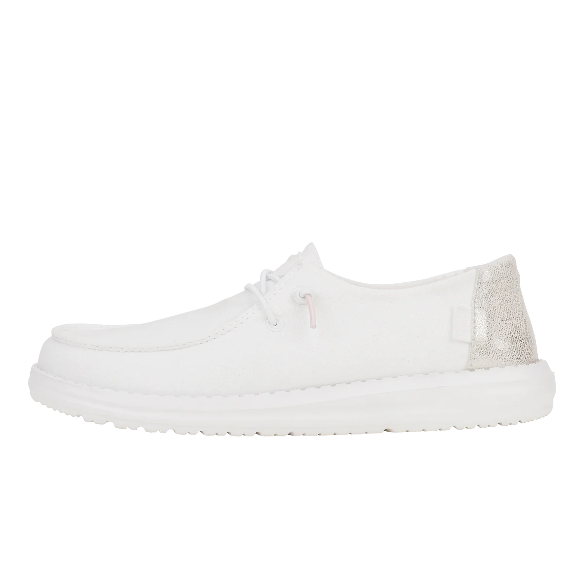 Hey Dude  Wendy Metallic Sparkle - White