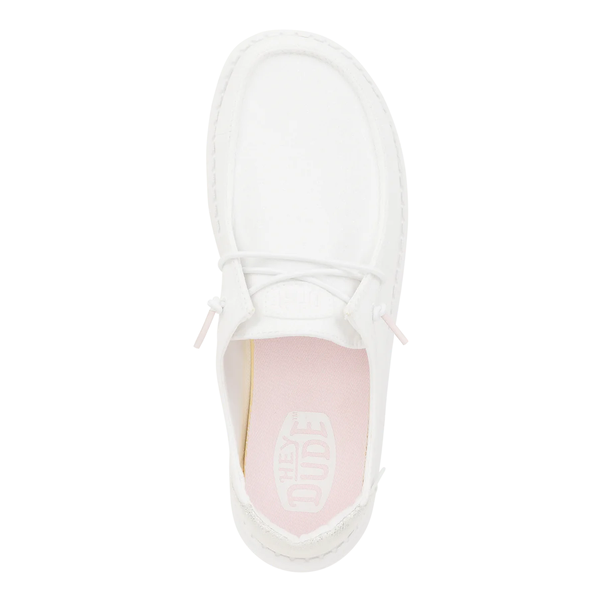 Hey Dude  Wendy Metallic Sparkle - White