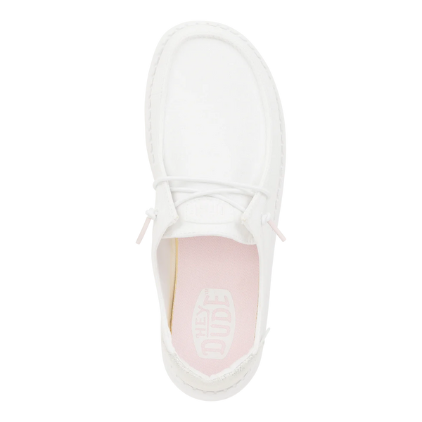 Hey Dude  Wendy Metallic Sparkle - White