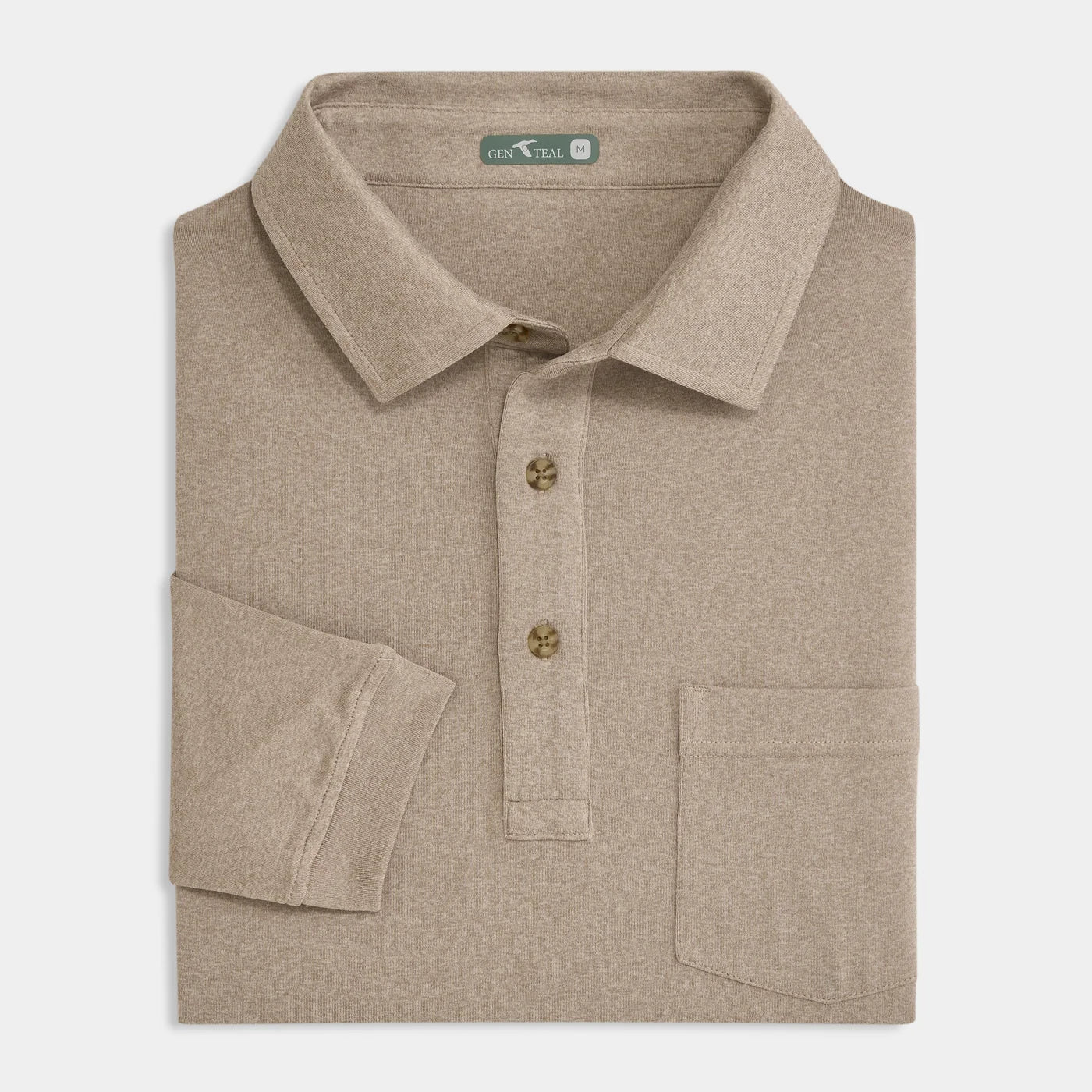 Birch Wander Long Sleeve Polo