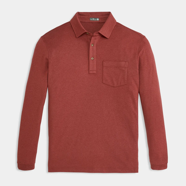 Currant Wander Long Sleeve Polo