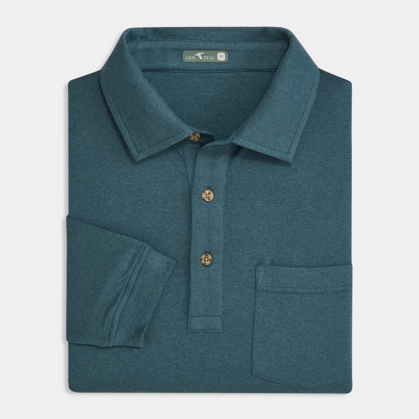Indigo Wander Long Sleeve Polo