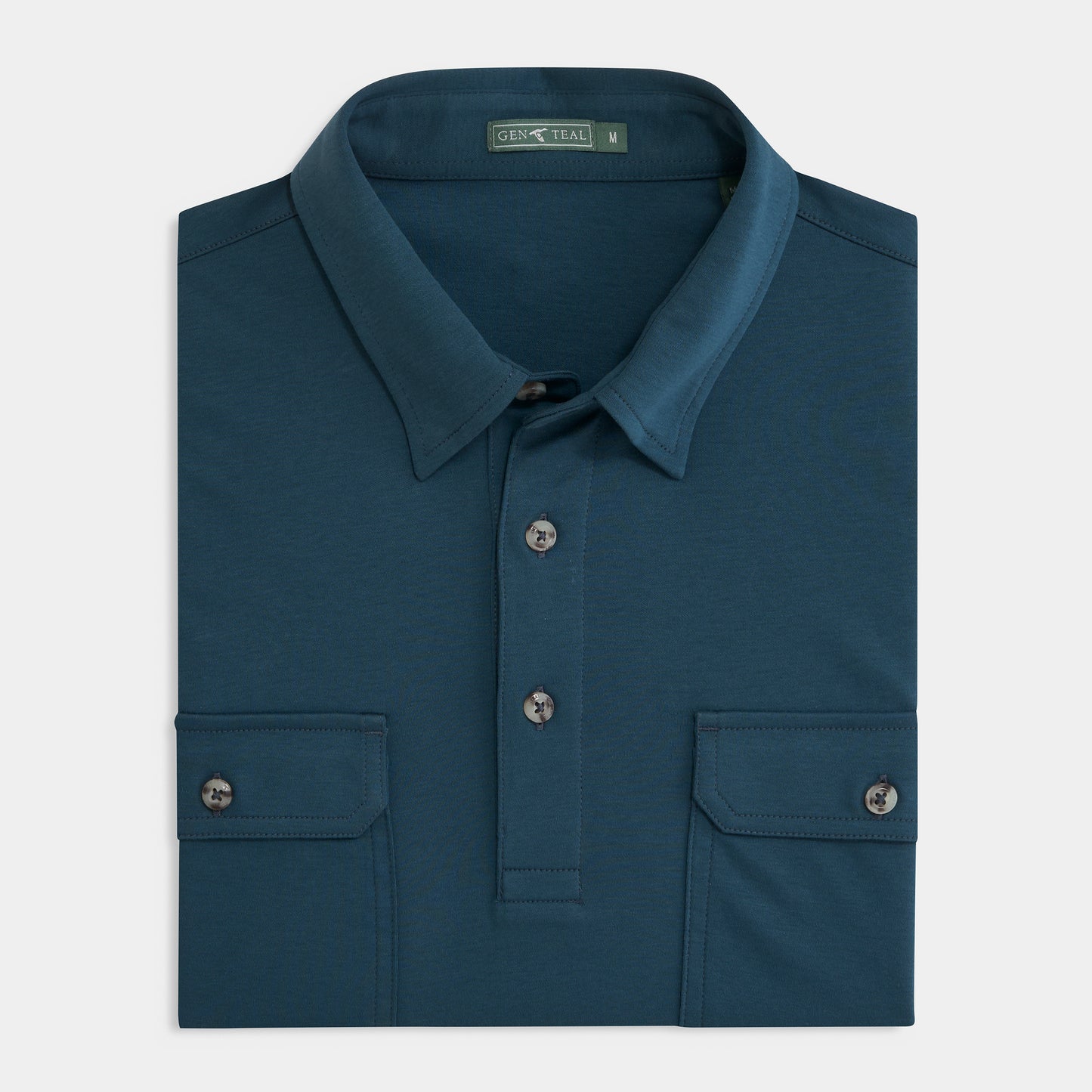 Midnight Long Sleeve Utility Polo