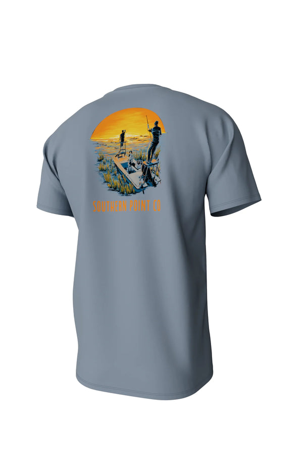 Marsh View Short Sleeve Pocket Tee - Mountain Spring