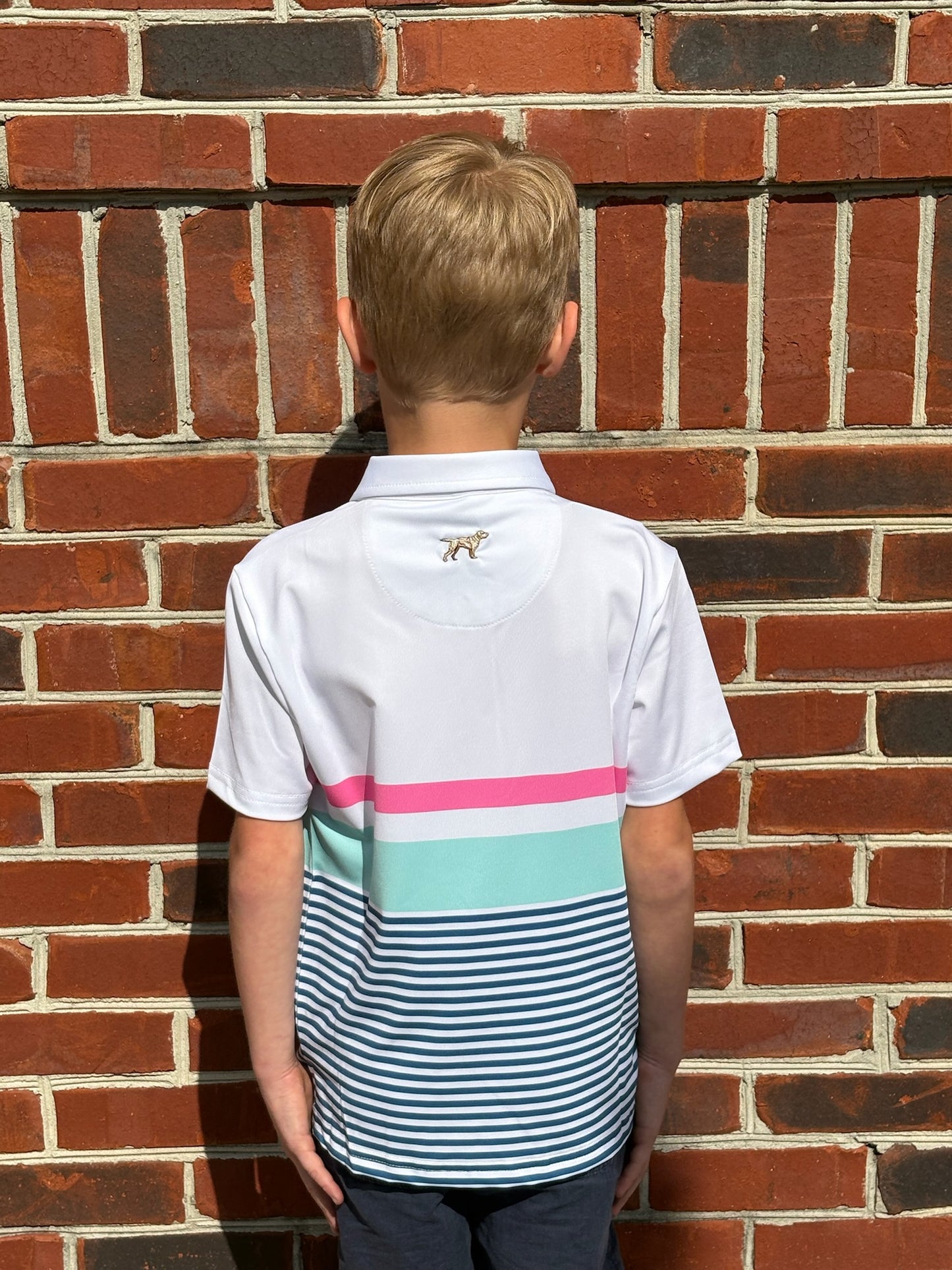 Youth Bogey Polo - White