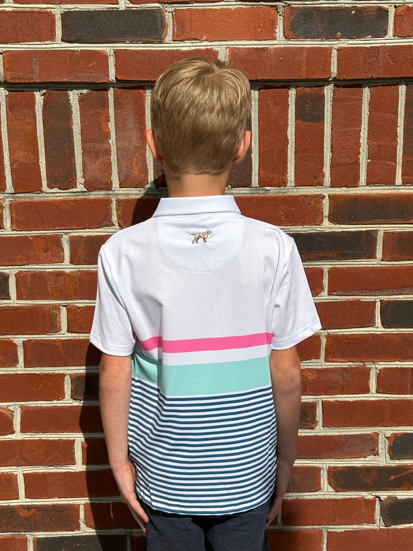 Youth Bogey Polo - White